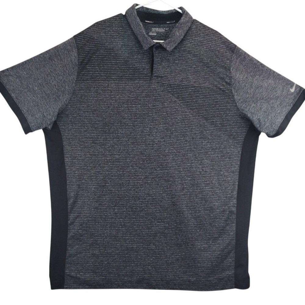 Nike Golf Tour Performance Dri-Fit Men's Polo Shirt XXL Heathered‎ Gray